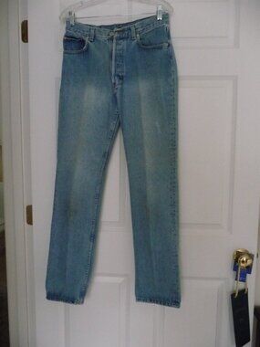 WOMEN’S VINTAGE RALPH LAUREN POLO BUTTON FLY JEANS 31 x 32   item #6